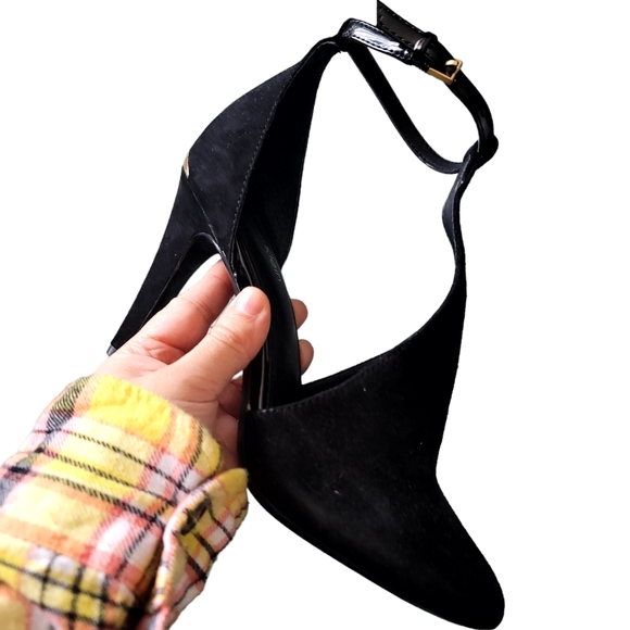 Calvin Klein Suede T-strap Pump - Picture 7 of 10